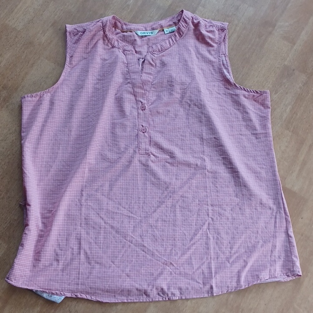 Orvis sleeveless blouse size xlarge